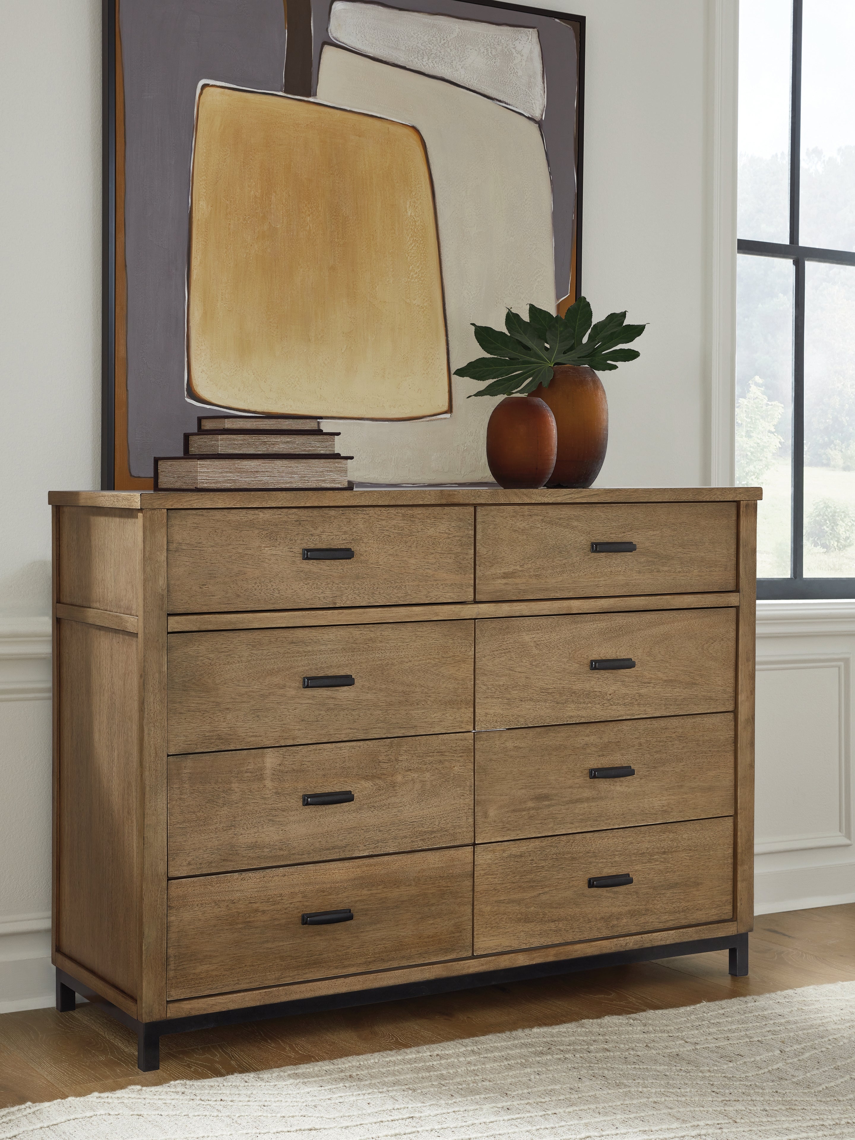 Leasing Furniture - Ashley Furniture - Tomtyn Bedroom - Dresser / Light Brown - B622-31