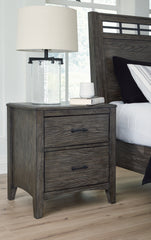 Leasing Furniture - Ashley Furniture - Montillan Bedroom - California King Panel Bed / Grayish Brown - B651B5