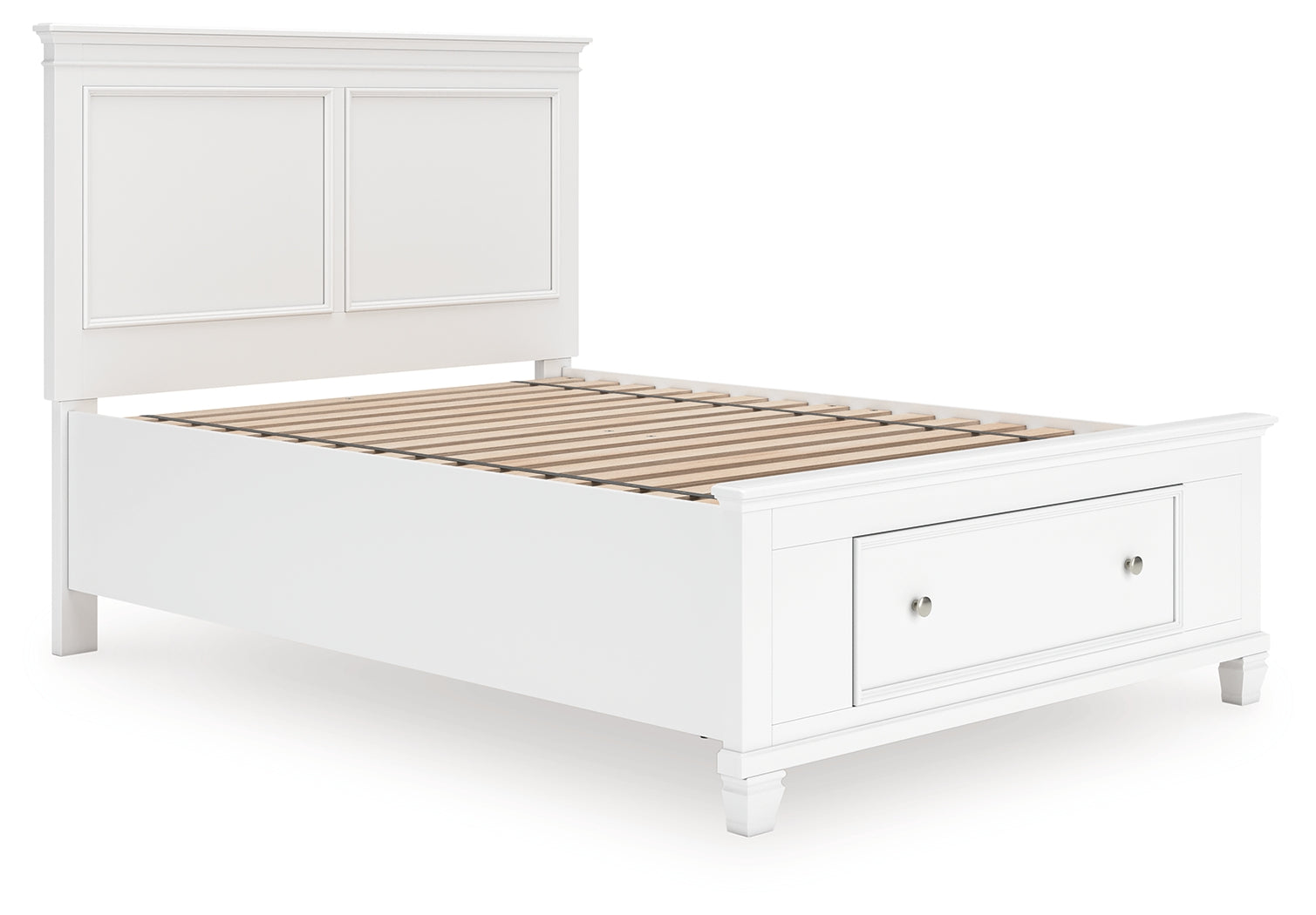 Leasing Furniture - Ashley Furniture - Fortman Bedroom - Full Panel Storage Bed / White - B680B25
