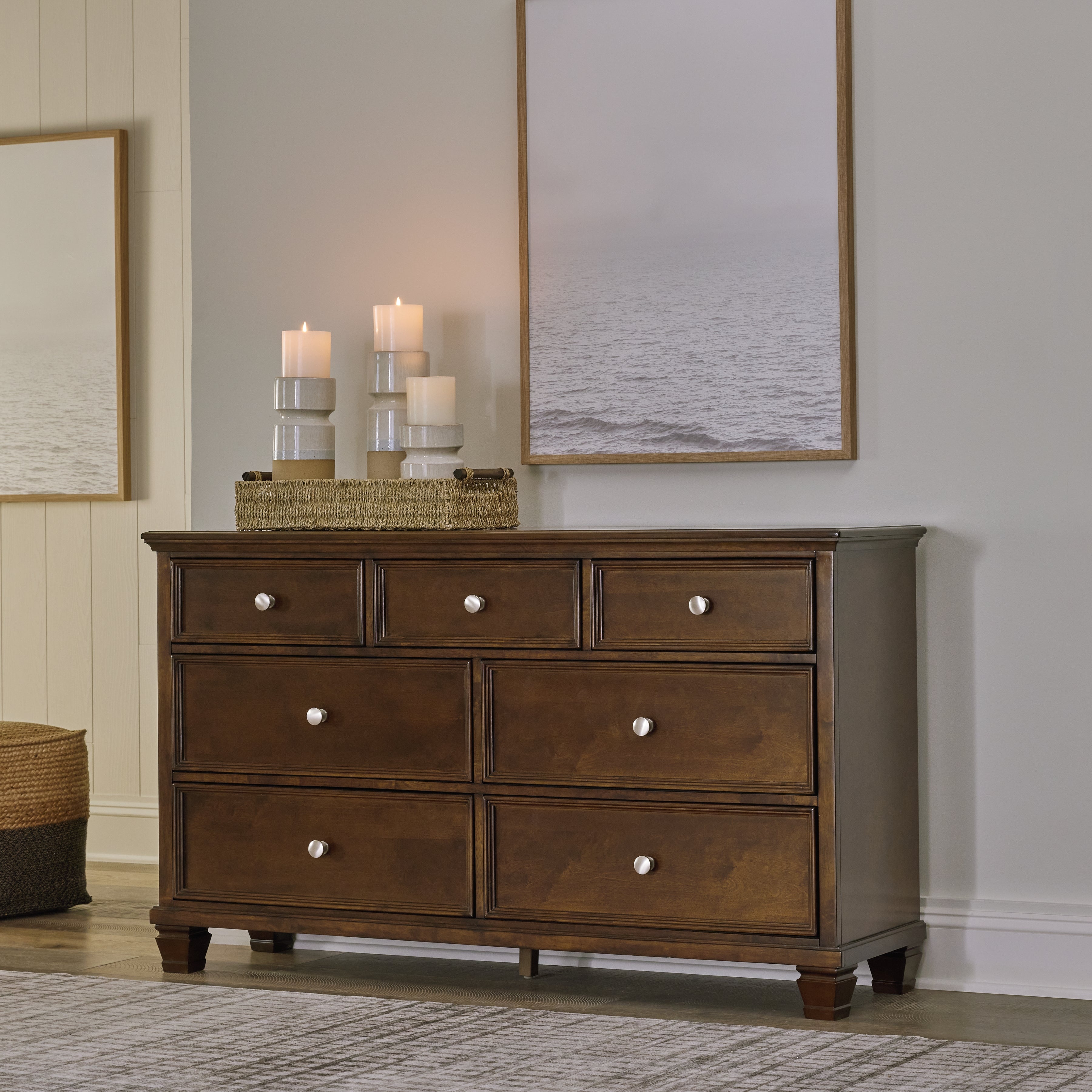 Leasing Furniture - Ashley Furniture - Danabrin Bedroom - Dresser / Brown - B685-31