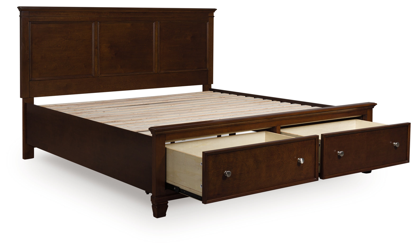 Leasing Furniture - Ashley Furniture - Danabrin Bedroom - King Panel Storage Bed / Brown - B685B18