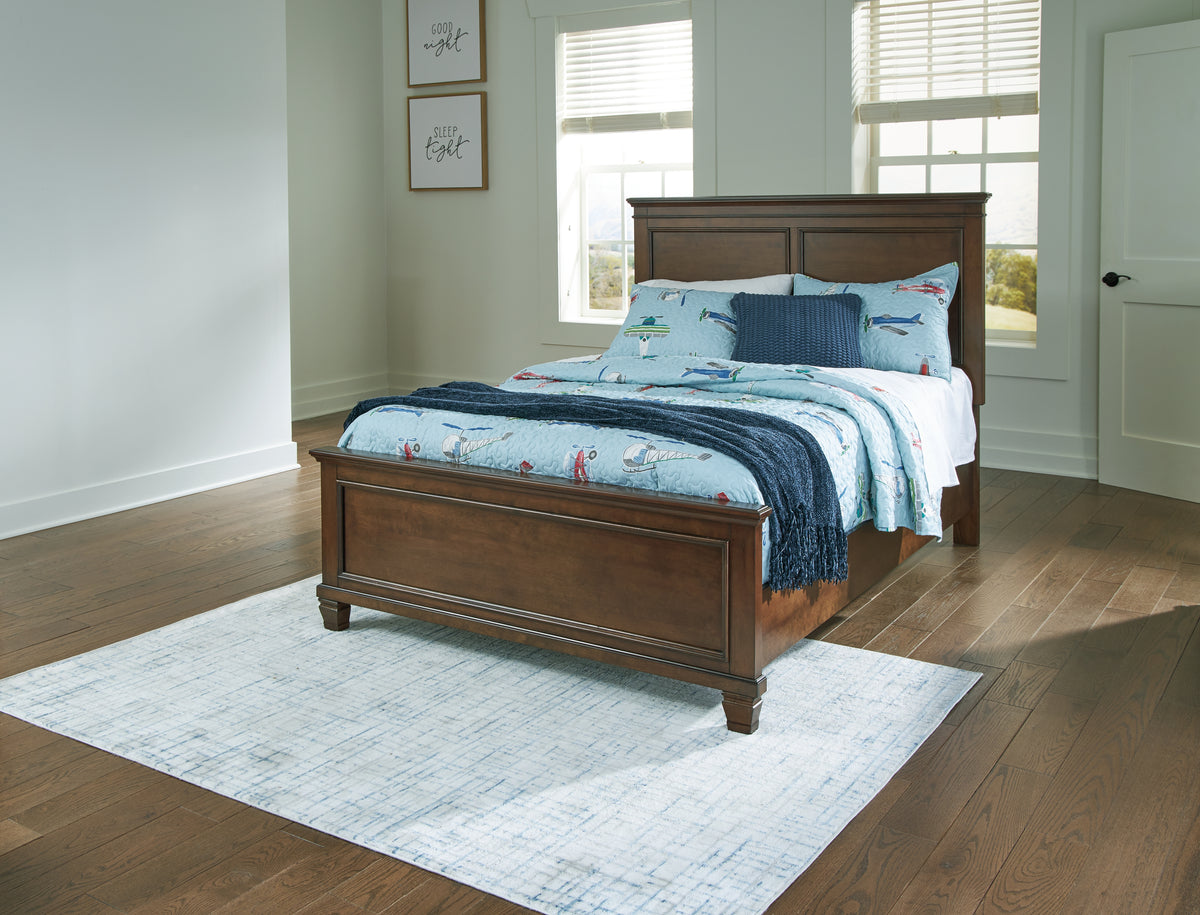 Leasing Furniture - Ashley Furniture - Danabrin Bedroom - King Panel Storage Bed / Brown - B685B18