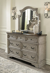 Leasing Furniture - Ashley Furniture - Lodenbay Bedroom - Three Drawer Night Stand / Antique Gray/Brown - B751-93