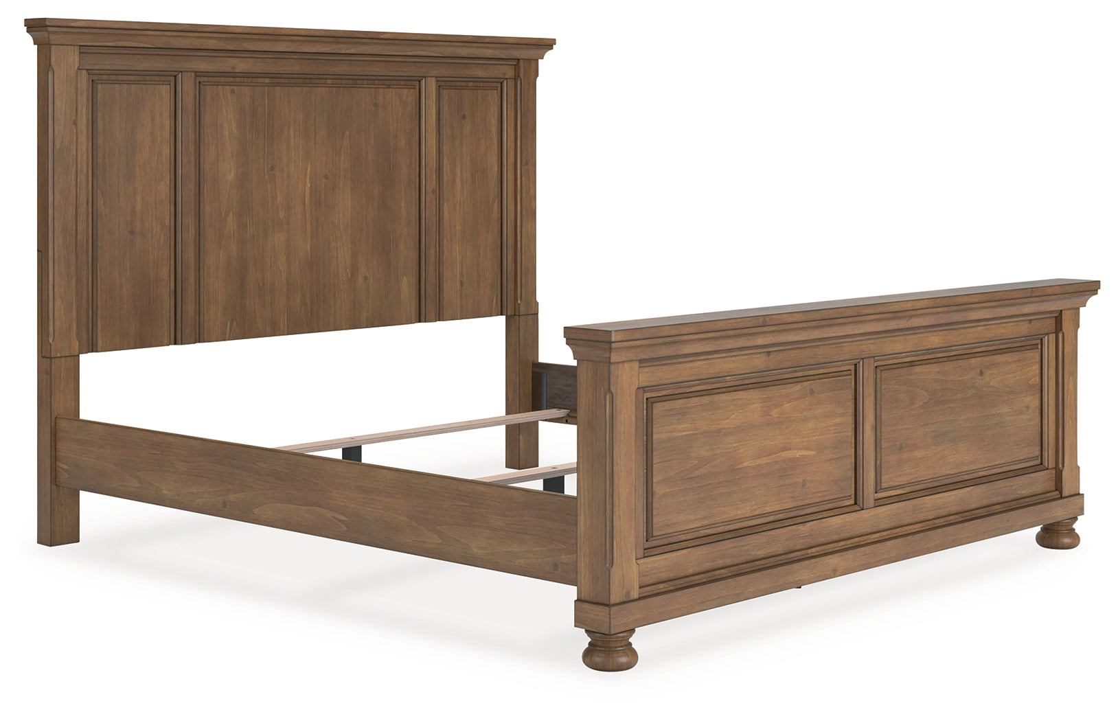 Leasing Furniture - Ashley Furniture - Feddinger Bedroom - King Panel Bed / Medium Brown - PCB779B6