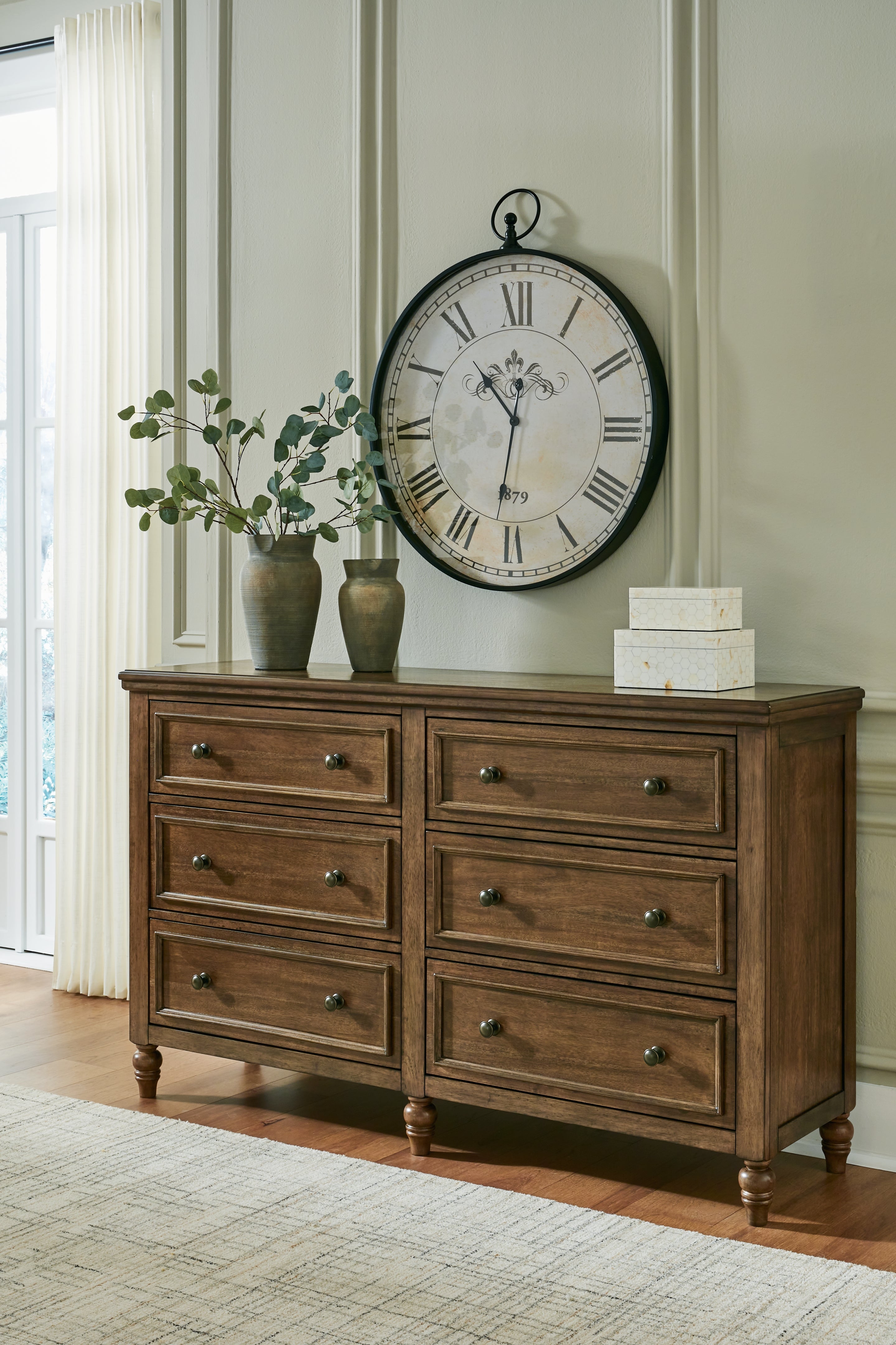 Leasing Furniture - Ashley Furniture - Sturlayne Bedroom - Dresser / Brown - B787-31