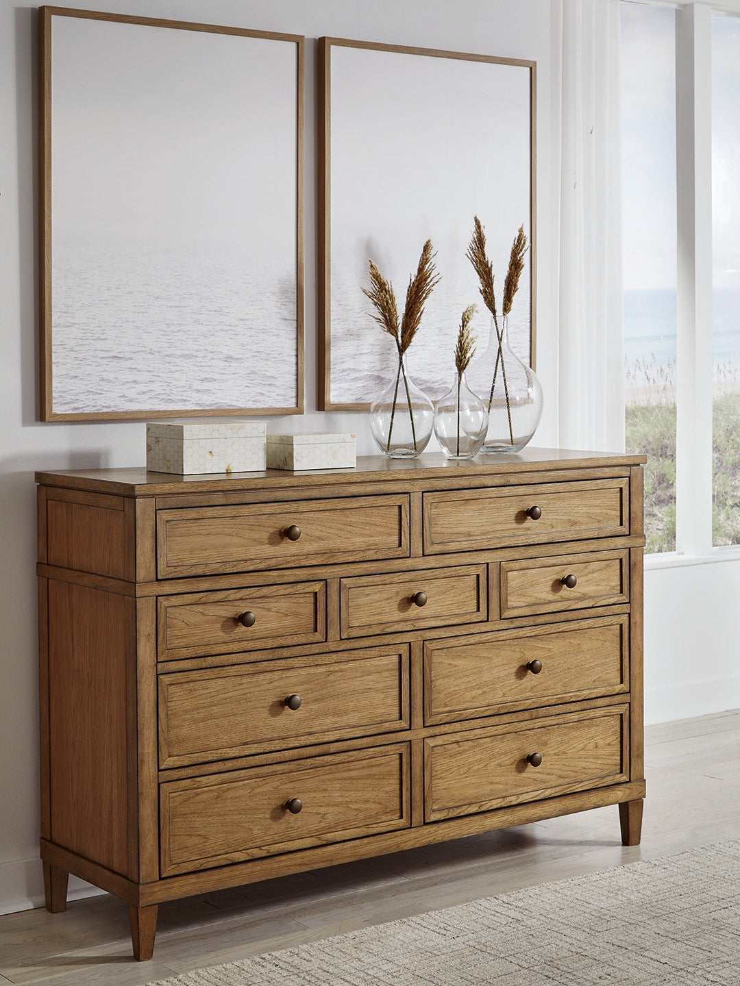 Leasing Furniture - Ashley Furniture - Sharlance Bedroom - Dresser / Brown - B895-31