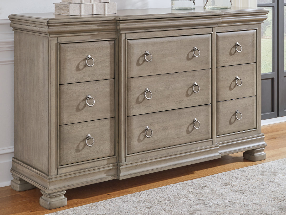 Leasing Furniture - Ashley Furniture - Lexorne Bedroom - Dresser / Gray - B924-31
