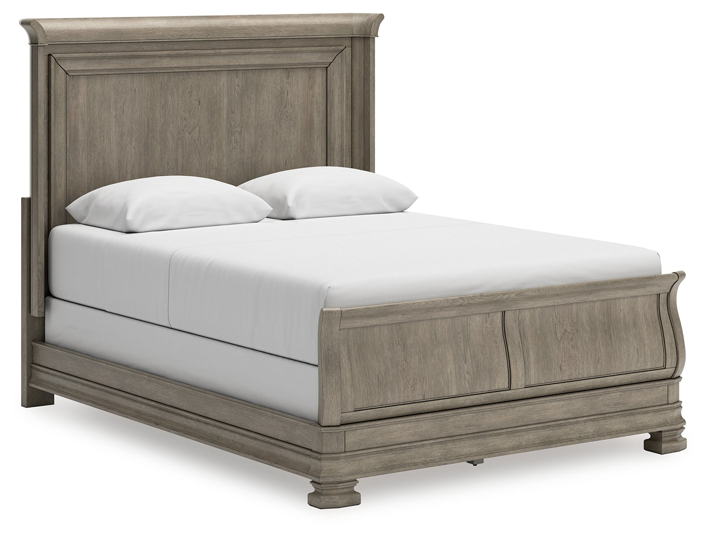 Leasing Furniture - Ashley Furniture - Lexorne Bedroom - Queen Sleigh Bed / Gray - B924B2