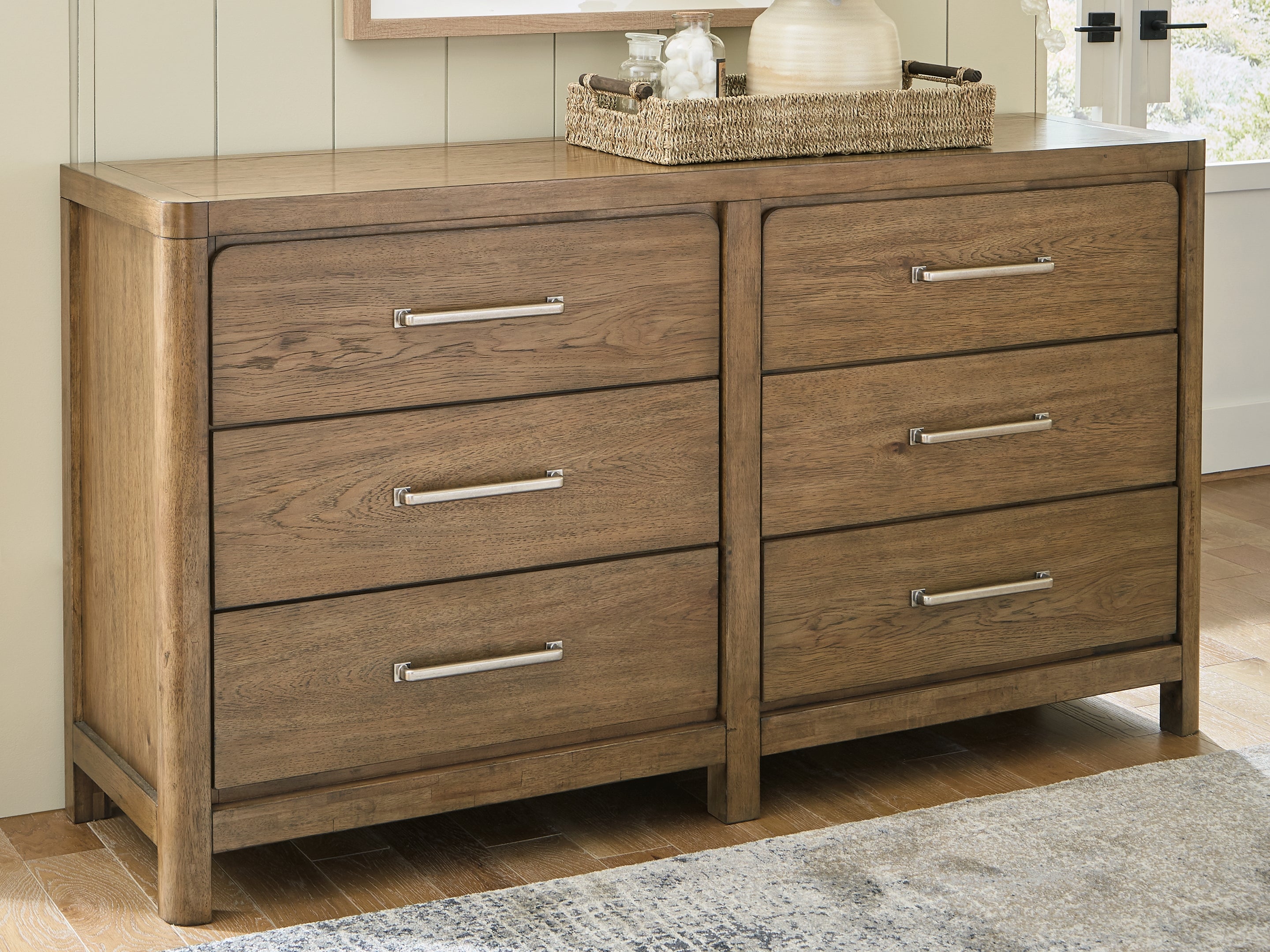 Leasing Furniture - Ashley Furniture - Cabalynn Bedroom - Dresser / Light Brown - B974-31