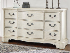 Leasing Furniture - Ashley Furniture - Arlendyne Bedroom - California King Upholstered Bed / Antique White - B980B5