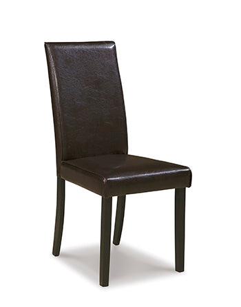 Leasing Furniture - Ashley Furniture - Kimonte Dining Room - Dining Chair (Set of 2) / Dark Brown - D250-02X2