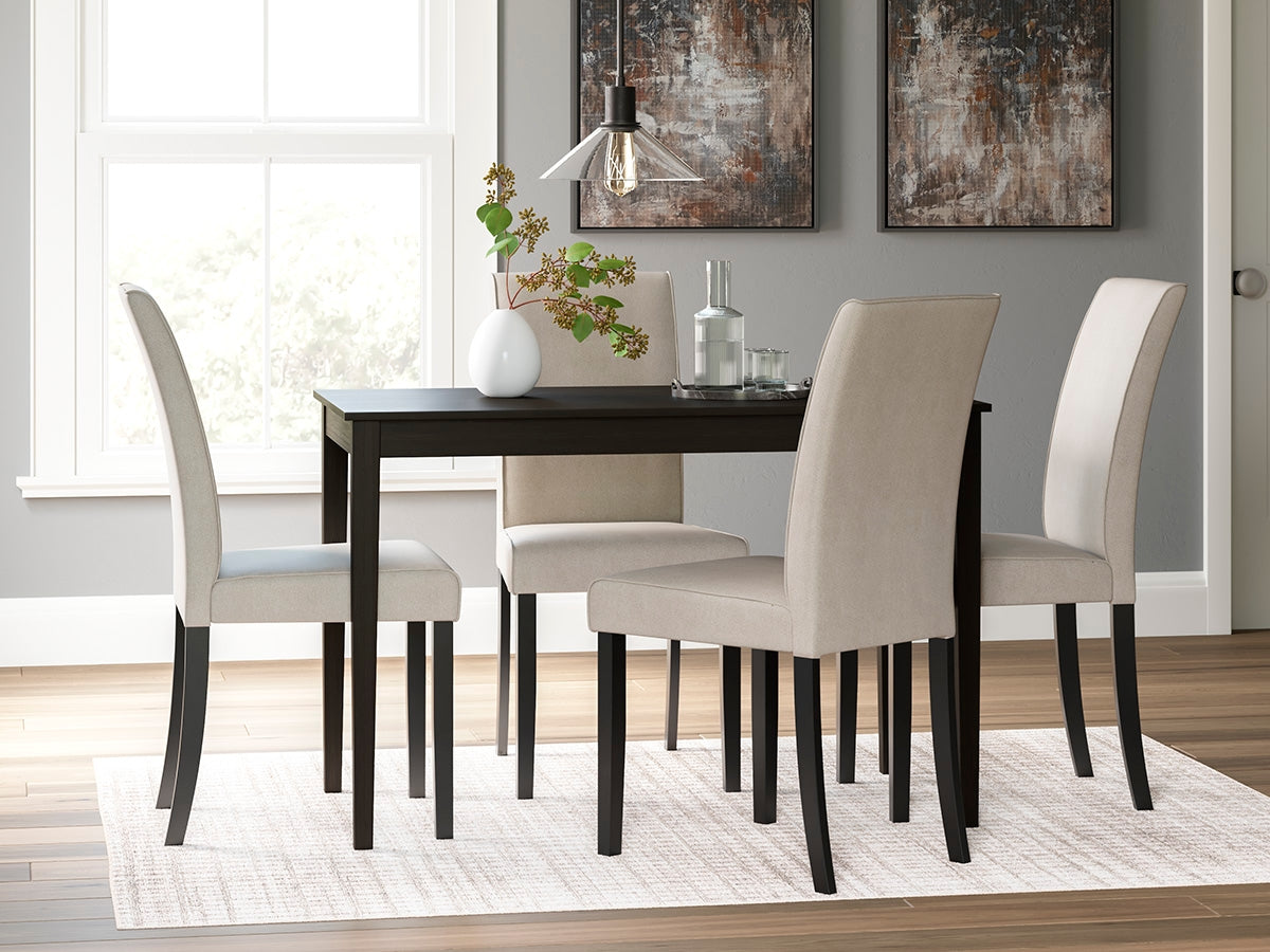 Leasing Furniture - Ashley Furniture - Kimonte Dining Room - Dining Chair (Set of 2) / Ivory - D250-01X2
