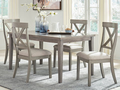 Leasing Furniture - Ashley Furniture - Parellen Dining Room - Dining Chair (Set of 2) / Gray - D291-01X2