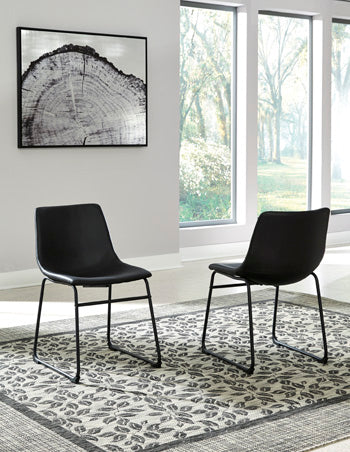 Leasing Furniture - Ashley Furniture - Centiar Dining Room - Dining Chair (Set of 2) / Black - D372-06X2