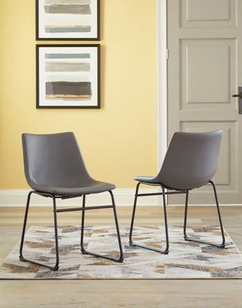 Leasing Furniture - Ashley Furniture - Centiar Dining Room - Dining Chair (Set of 2) / Gray - D372-08X2