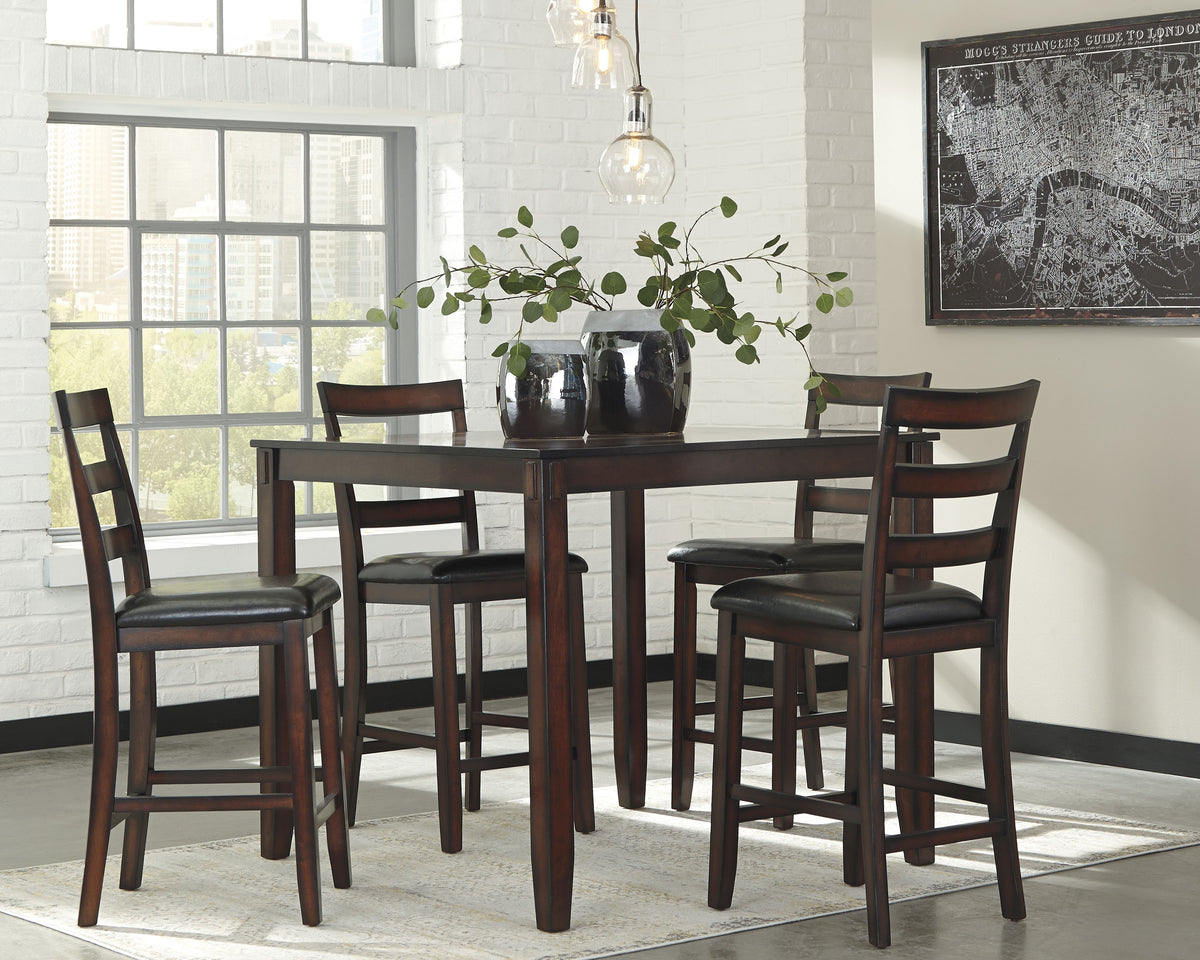 Leasing Furniture - Ashley Furniture - Coviar Dining Room - Dining Room Table Set (6/CN) / Brown - D385-325