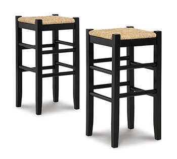 Leasing Furniture - Ashley Furniture - Mirimyn Dining Room - Bar Height Bar Stool (Set of 2) / Black - D508-130X2