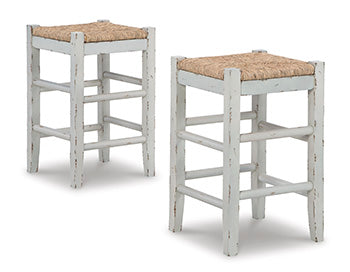 Leasing Furniture - Ashley Furniture - Mirimyn Dining Room - Counter Height Bar Stool (Set of 2) / White - D508-224X2