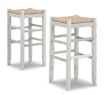 Leasing Furniture - Ashley Furniture - Mirimyn Dining Room - Bar Height Bar Stool (Set of 2) / White - D508-230X2