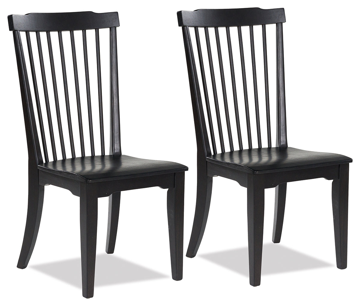 Leasing Furniture - Ashley Furniture - Brenkerton Dining Chair (Set of 2) - Dining Chair (Set of 2) / Black - PCD591-01X2