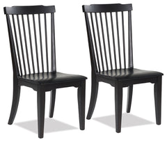 Leasing Furniture - Ashley Furniture - Brenkerton Dining Chair (Set of 2) - Dining Chair (Set of 2) / Black - PCD591-01X2
