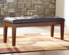 Leasing Furniture - Ashley Furniture - Ralene Dining Bench - Large UPH Dining Room Bench / Medium Brown / 50"W x 16"D x 19"H - D594-00