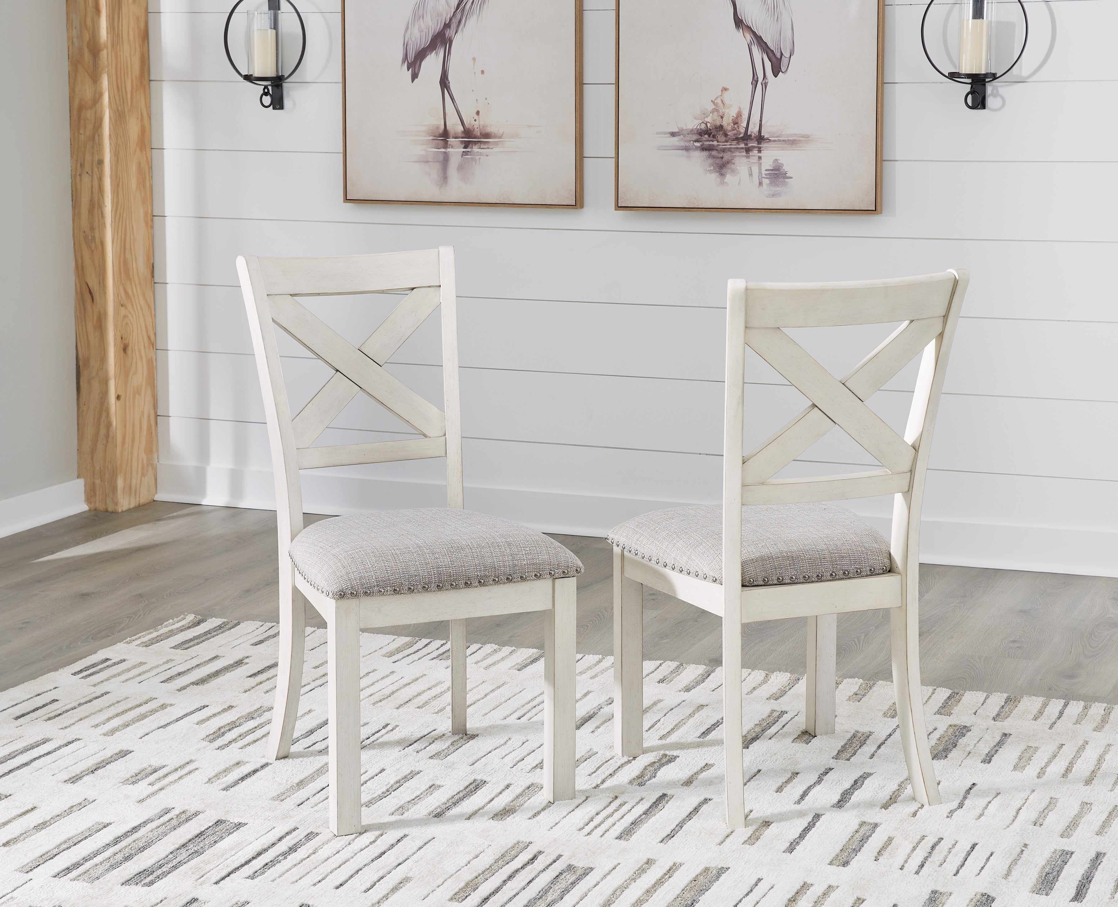 Leasing Furniture - Ashley Furniture - Robbinsdale Dining Room - Dining Chair (Set of 2) / Antique White - D642-01X2