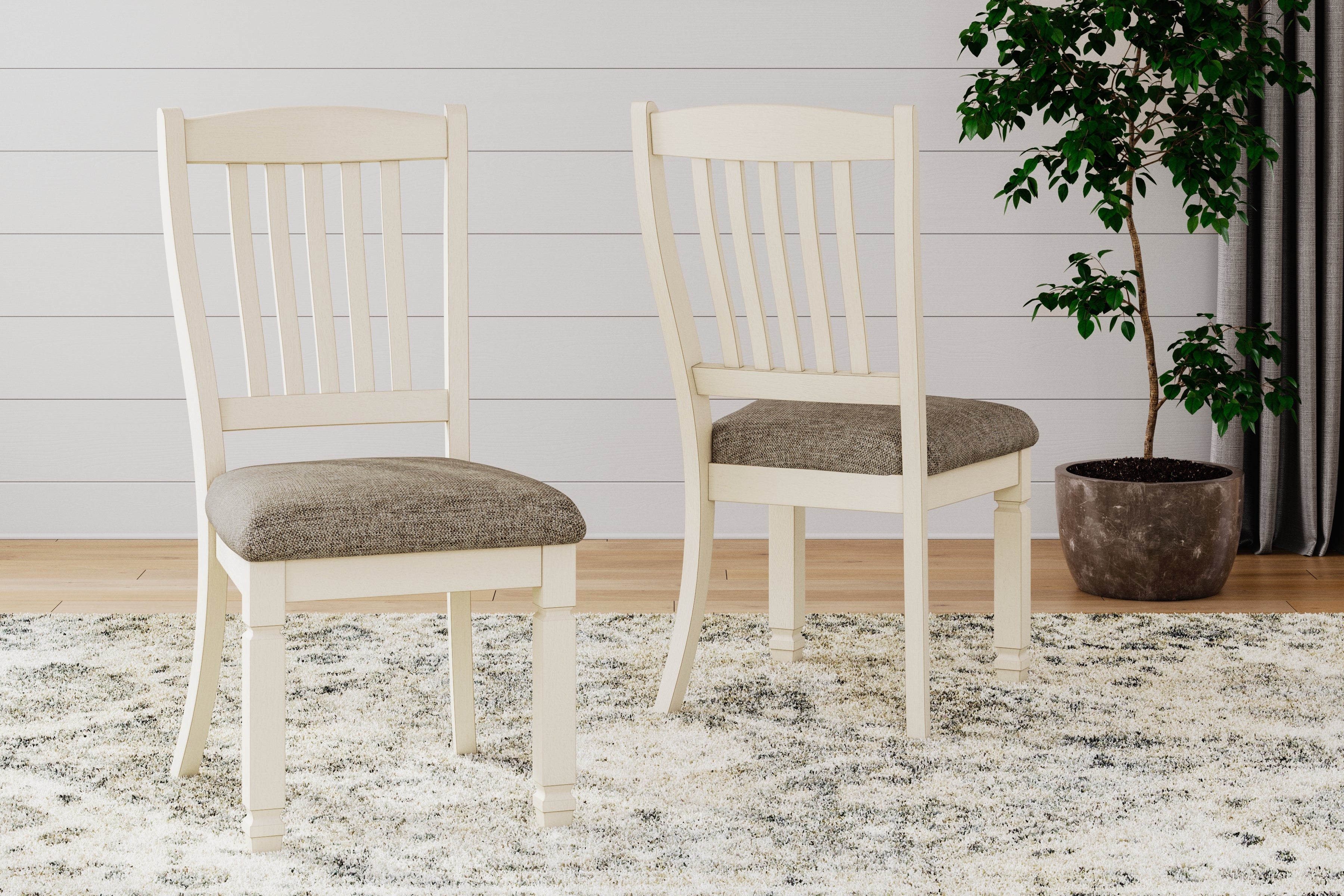 Leasing Furniture - Ashley Furniture - Bolanburg Dining Room - Dining Chair (Set of 2) / Two-tone - D647-01X2