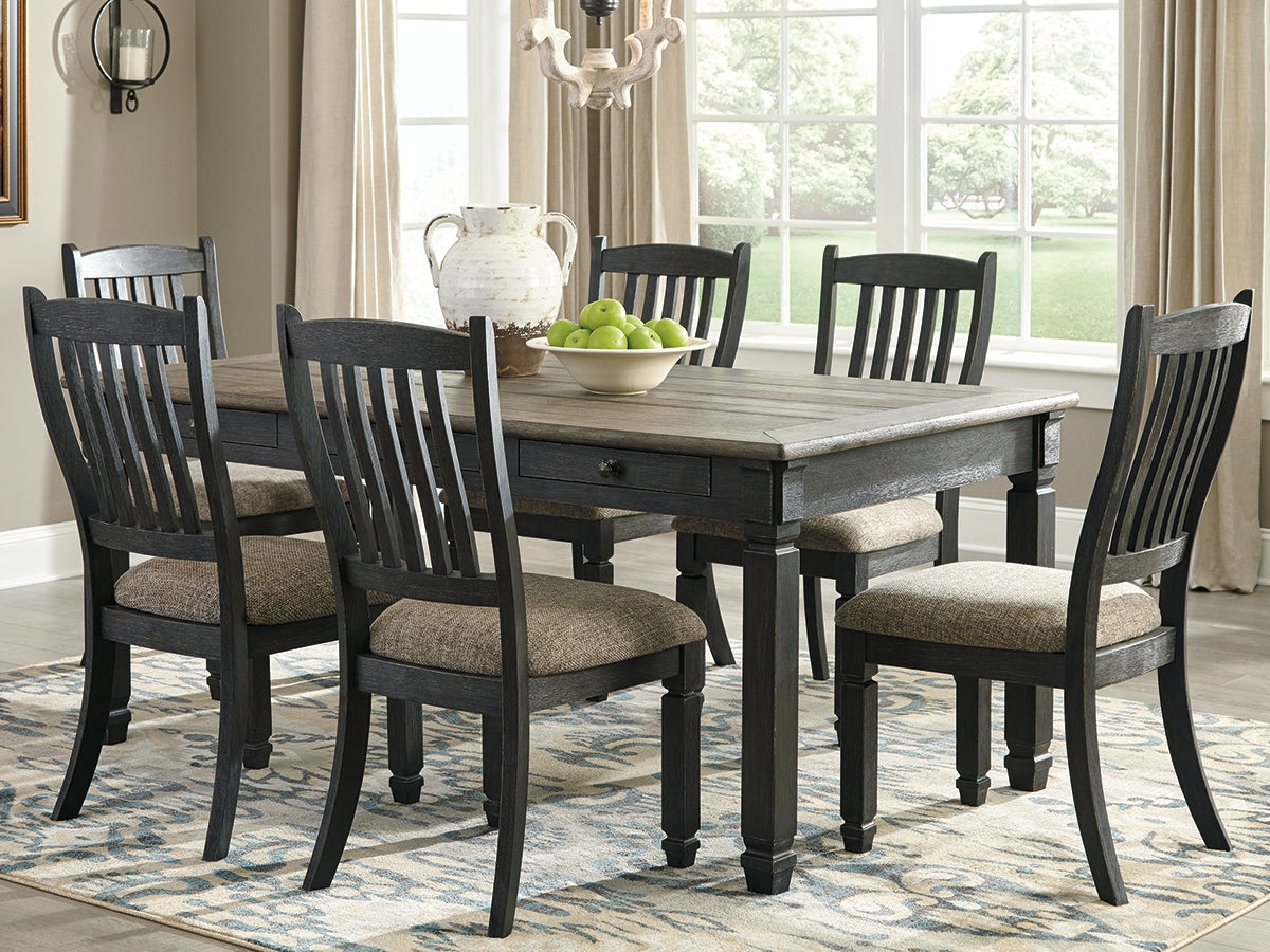 Leasing Furniture - Ashley Furniture - Tyler Creek Dining Room - Rectangular Dining Room Table / Black/Gray / 72"W x 40"D x 31"H - D736-25