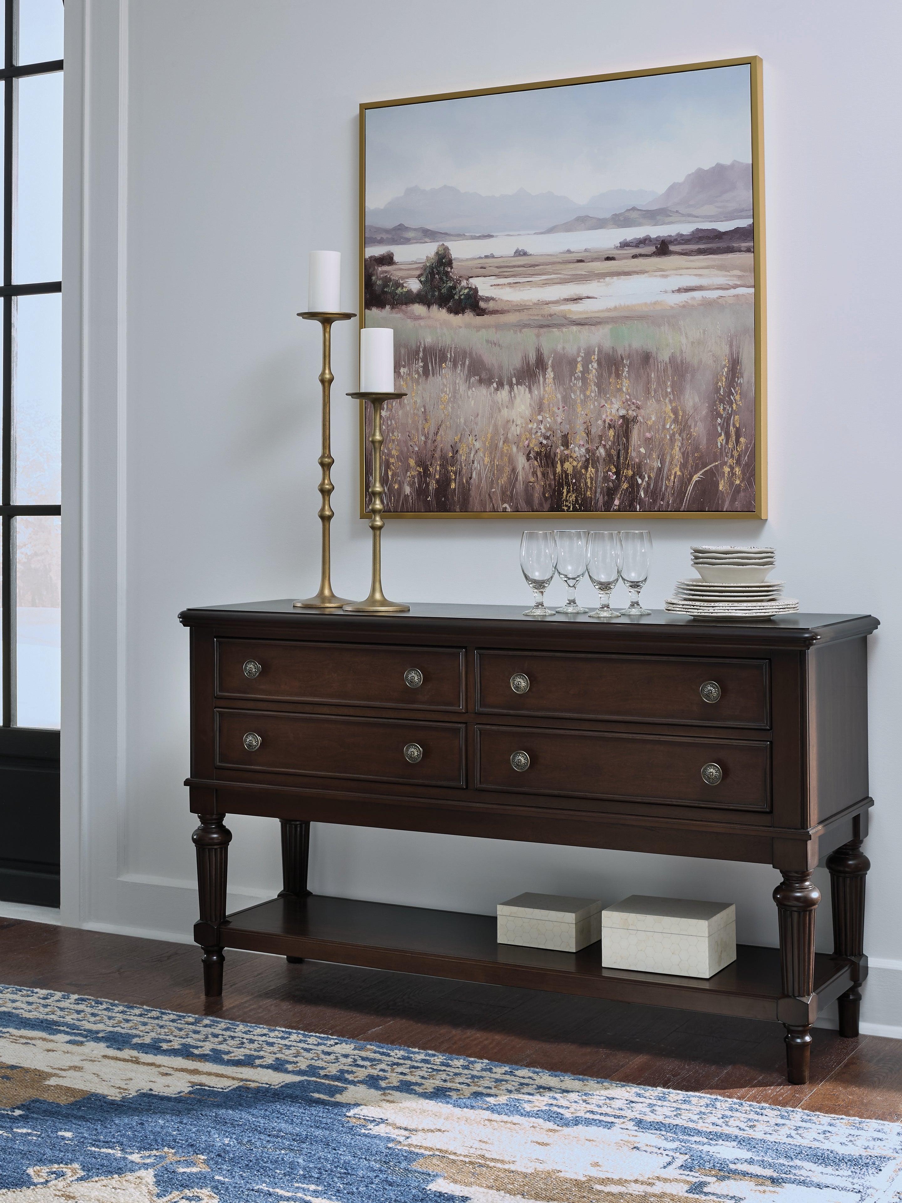 Leasing Furniture - Ashley Furniture - Lavinton Dining Room - Dining Room Server / Brown - D764-60