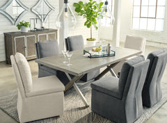 Leasing Furniture - Ashley Furniture - Krystanza Dining Room - Dining Room Server / Weathered Gray - D766-60