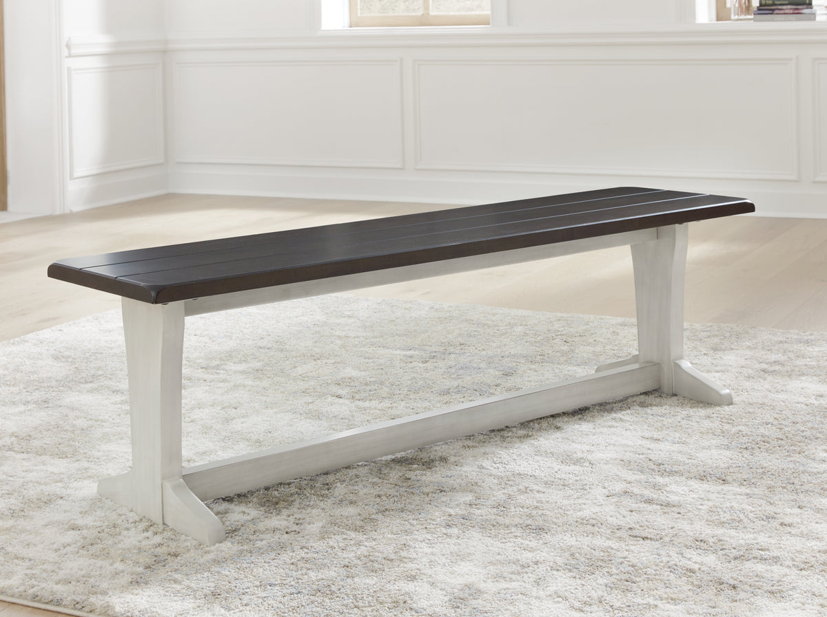 Leasing Furniture - Ashley Furniture - Darborn Dining Room - Dining Table / Gray/Brown / 40"W x 78"D x 30"H - D796D3