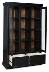 Leasing Furniture - Ashley Furniture - Greddinton Curio - Curio / Black/Brown - PCD824-186