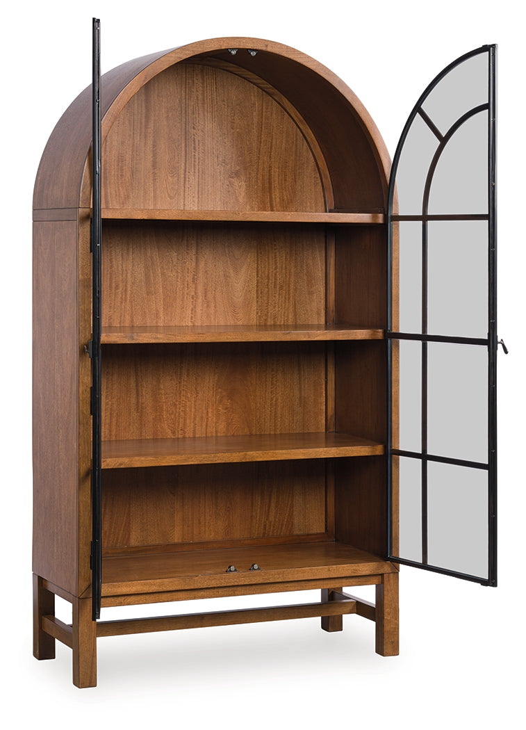 Leasing Furniture - Ashley Furniture - Greddinton Display Cabinet - Display Cabinet / Brown/Black - PCD824-476