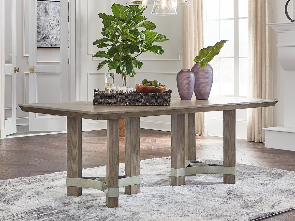 Leasing Furniture - Ashley Furniture - Chrestner Dining Room - Rectangular Dining Room Table / Gray - D983-25