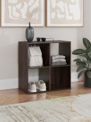 Leasing Furniture - Ashley Furniture - Glosmount Four Cube Organizer - Four Cube Organizer / Cherry/Light Brown - EA1055-2X2