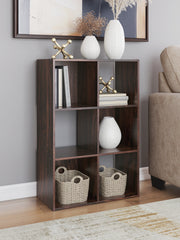 Leasing Furniture - Ashley Furniture - Glosmount Six Cube Organizer - Six Cube Organizer / Cherry/Light Brown - EA1055-3X2
