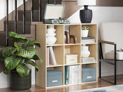 Leasing Furniture - Ashley Furniture - Piperton Nine Cube Organizer - Nine Cube Organizer / Charcoal - EA5514-3X3
