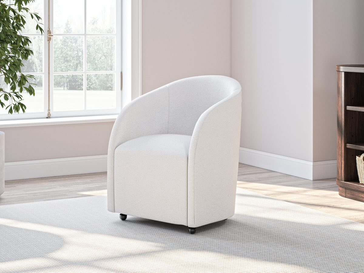Leasing Furniture - Ashley Furniture - Korestone Desk Chair - Home Office Desk Chair (1/CN) / White - H687-01A