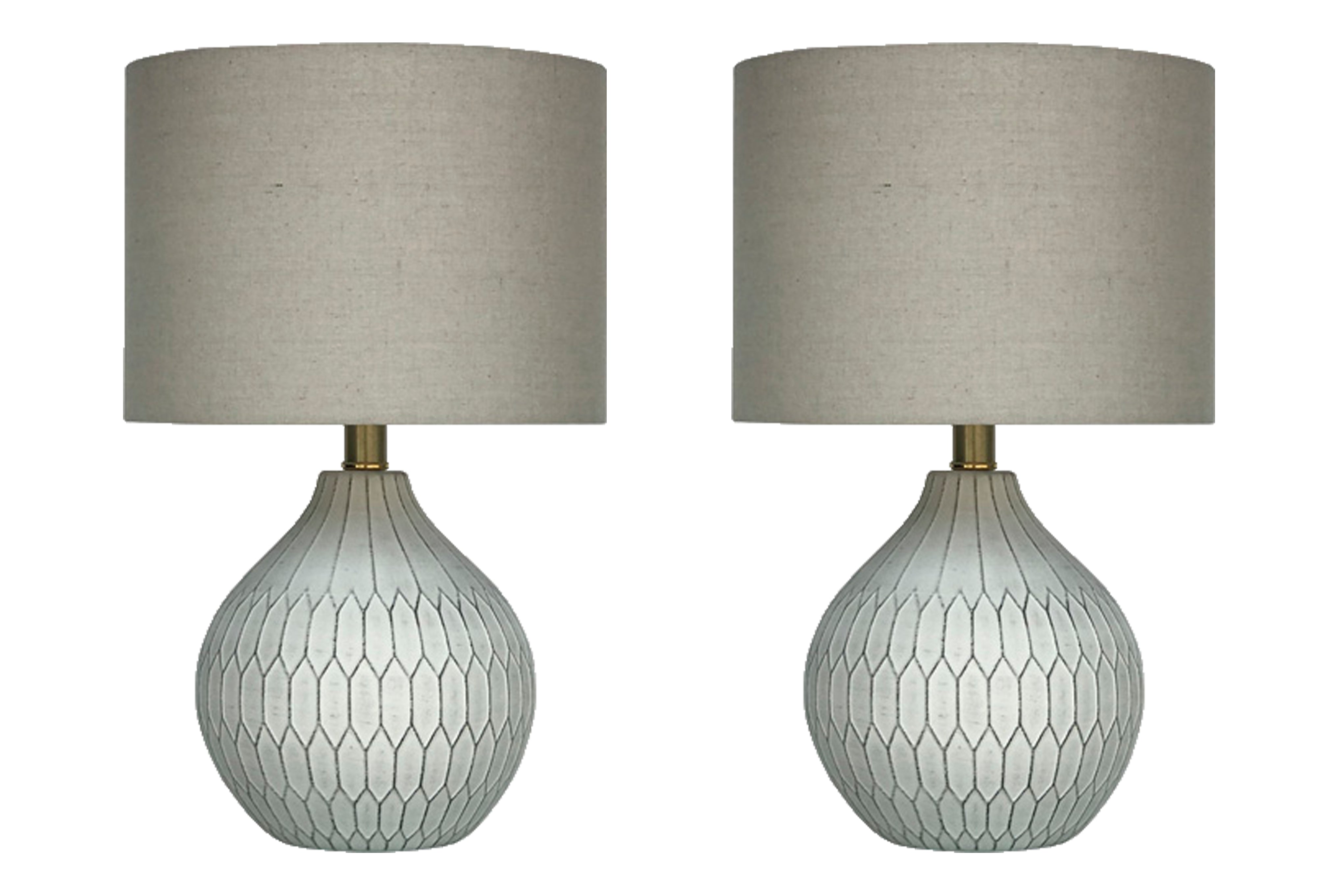 Leasing Furniture - Ashley Furniture - Wardmont Lighting - Table Lamp (Set of 2) / White - L180094X2