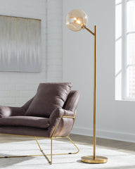 Leasing Furniture - Ashley Furniture - Abanson Lighting - Metal Floor Lamp (1/CN) / Black - L734381