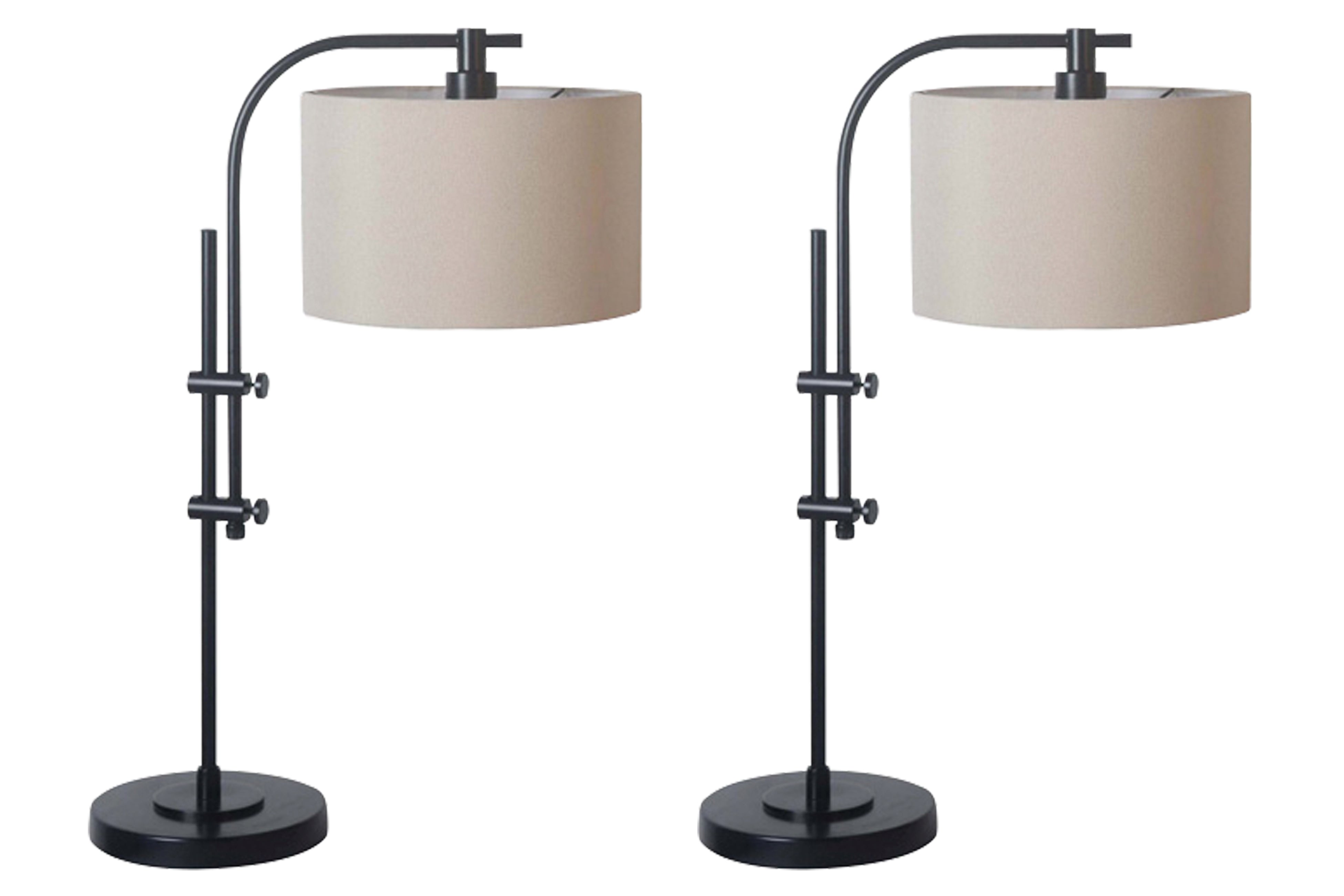 Leasing Furniture - Ashley Furniture - Baronvale Lighting - Accent Lamp (Set of 2) / Black - L206043X2