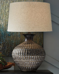 Leasing Furniture - Ashley Furniture - Magan Lighting - Table Lamp (Set of 2) / Antique Bronze Finish - L207354X2