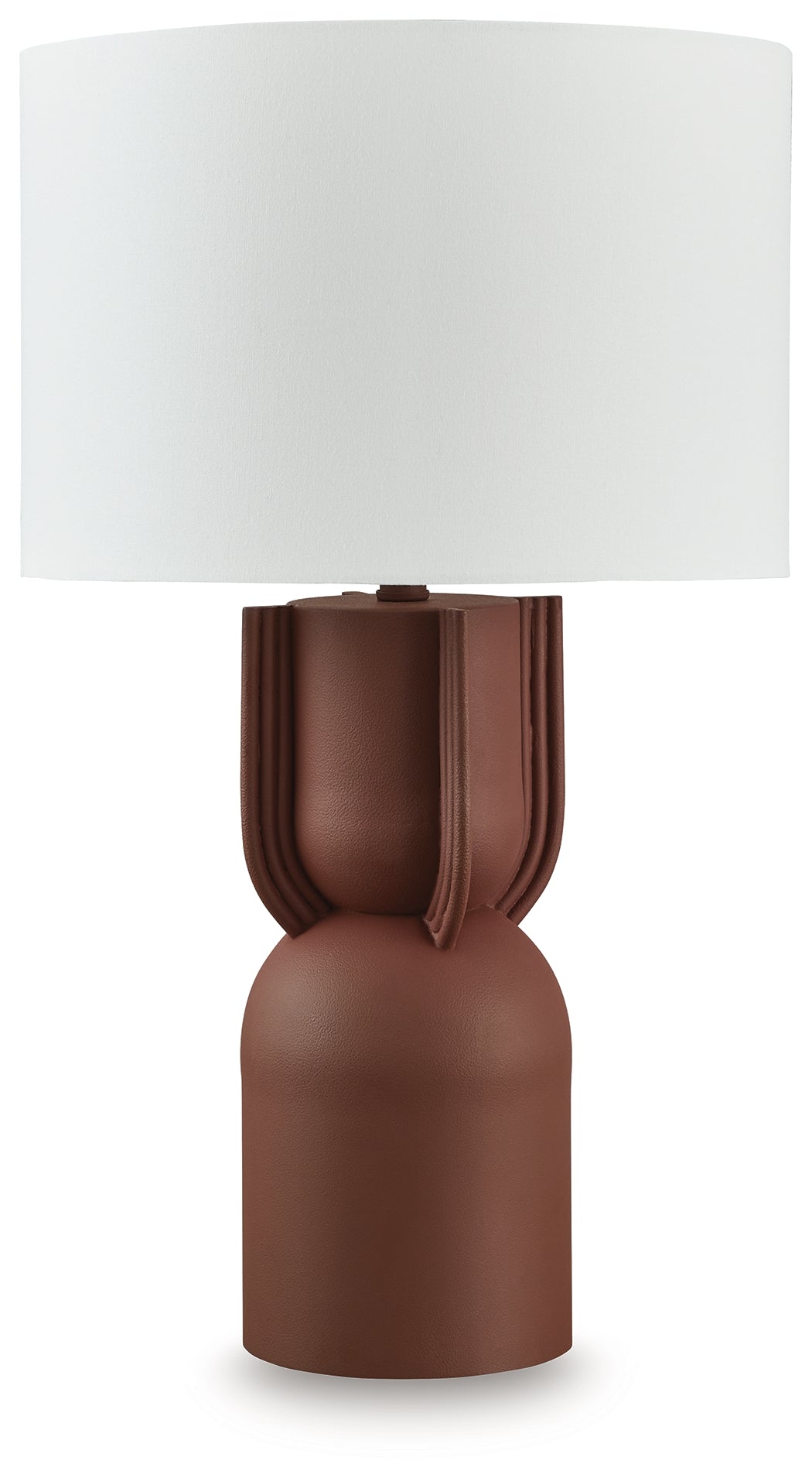 Leasing Furniture - Ashley Furniture - Rowandale Lighting - Metal Table Lamp (1/CN) / Brick Red - L207534
