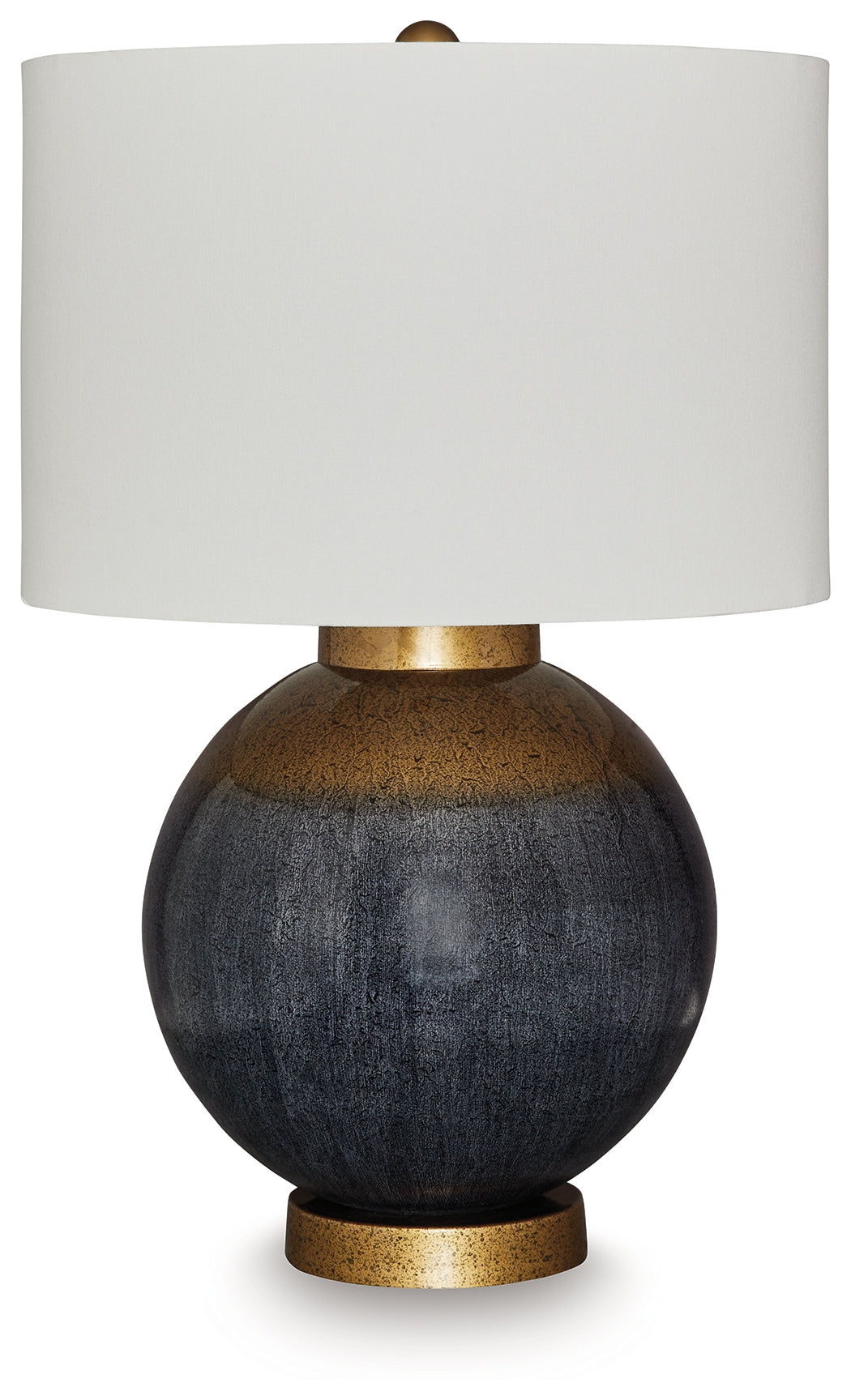 Leasing Furniture - Ashley Furniture - Adara Lighting - Metal Table Lamp (1/CN) / Blue/Gold Finish - L207564
