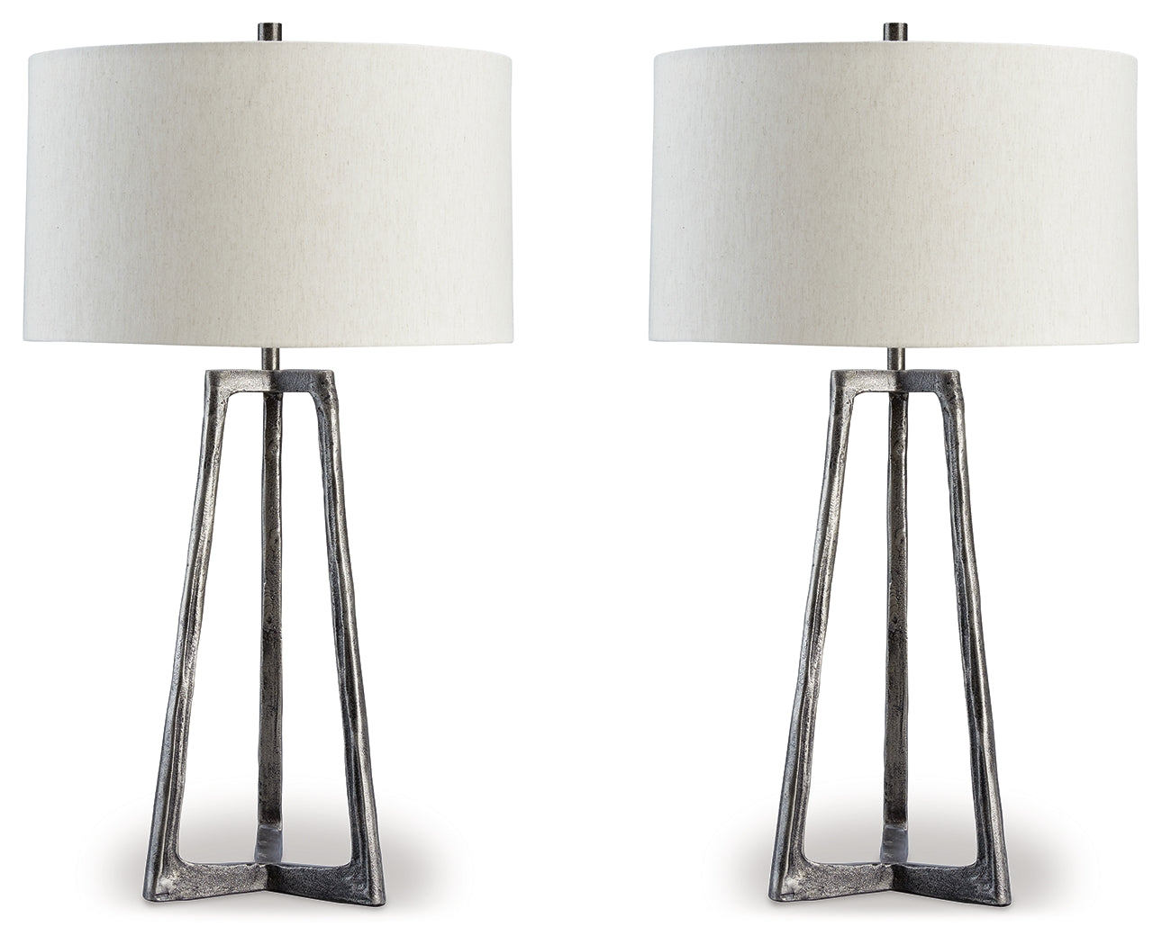 Leasing Furniture - Ashley Furniture - Ryandale Lighting - Table Lamp (Set of 2) / Antique Pewter Finish - L208334X2