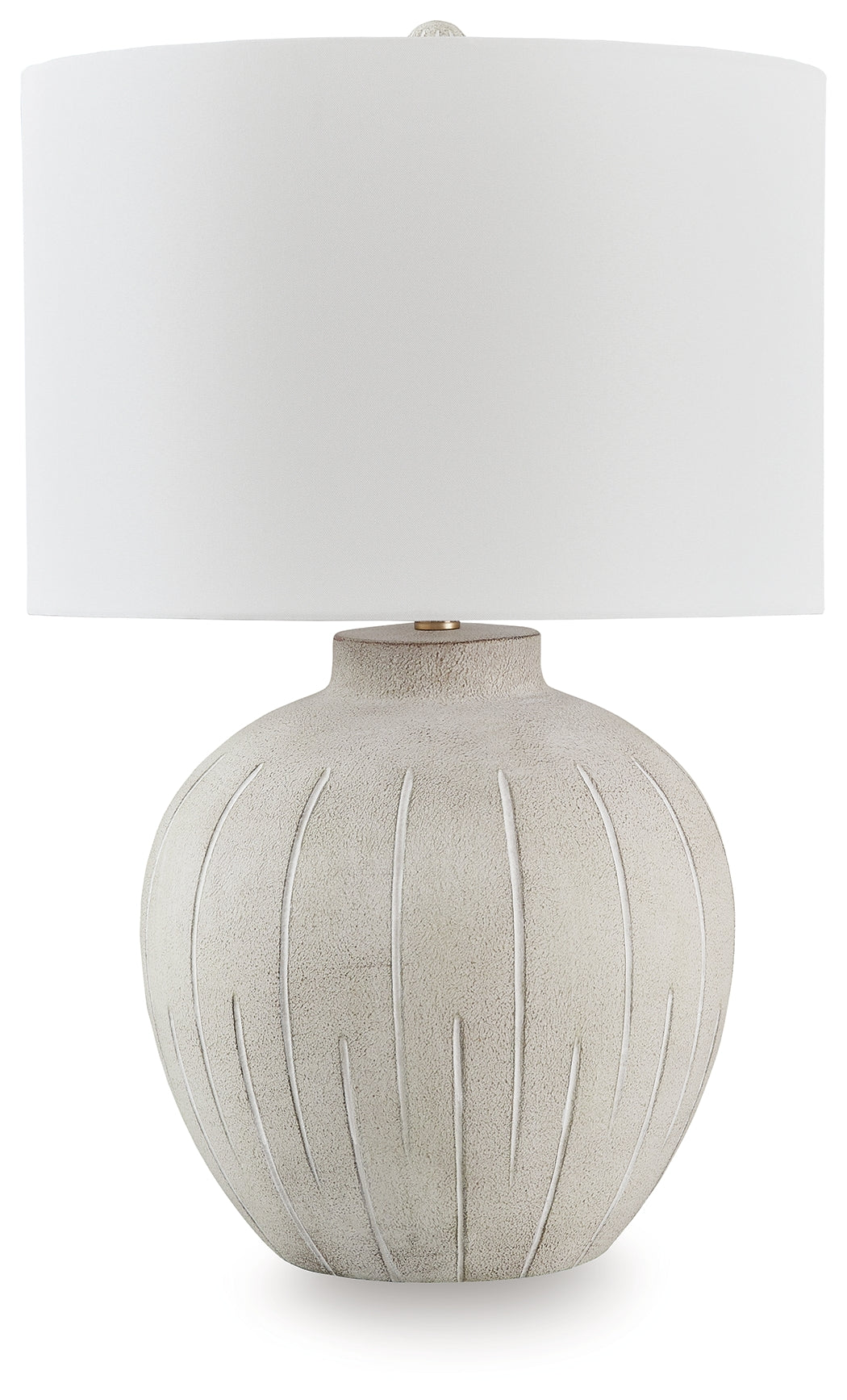 Leasing Furniture - Ashley Furniture - Calbert Lighting - Poly Table Lamp (1/CN) / Warm Gray - L235824