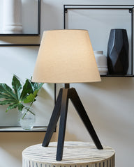 Leasing Furniture - Ashley Furniture - Laifland Lighting - Wood Table Lamp (Set of 2) / Black - L329074