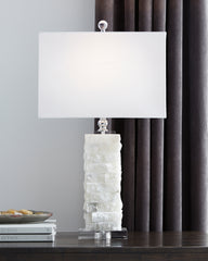 Leasing Furniture - Ashley Furniture - Malise Lighting - Table Lamp (Set of 2) / White - L429014X2