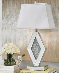 Leasing Furniture - Ashley Furniture - Prunella Lighting - Table Lamp (Set of 2) / Silver Finish - L429034X2